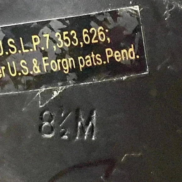 MARC FISHER WO SIZE 8.5 BLACK SUEDE 5” HEEL FRONT PLATFORM HEEL ANKLE STRAPS - Picture 9 of 16